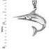 Polished Sterling Silver Swordfish Pendant
