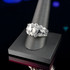 Sterling Silver Nugget Ring with CZ Stones