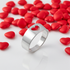 Polished Sterling Silver Open Heart Ring Band