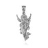 Resurrection of Jesus Christ Pendant Necklace in Sterling Silver