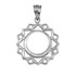 Sterling Silver Vishuddha Chakra Yoga Pendant Necklace
