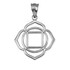 Sterling Silver Muladhara Chakra Yoga Pendant Necklace