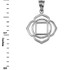 Sterling Silver Muladhara Chakra Yoga Pendant Necklace