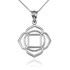 Sterling Silver Muladhara Chakra Yoga Pendant Necklace