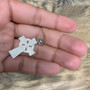 Celtic Cross Charm Necklace in Sterling Silver