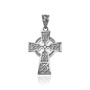 Celtic Cross Charm Necklace in Sterling Silver