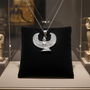 Sterling Silver Egyptian Isis Winged Goddess Pendant Necklace