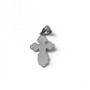 Sterling Silver Eastern Orthodox St. Olga Cross Charm Pendant Necklace