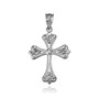 Sterling Silver Elegant Cross Pendant Necklace