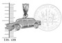Sterling Silver Small Taxi Cab Charm Necklace