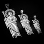 Sterling Silver St. Jude CZ Pendant (S/M/L)