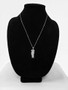 Sterling Silver St. Jude CZ Pendant Necklace