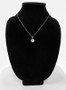 Sterling Silver Lotus Medallion Charm Necklace