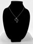 Sterling Silver Africa Open Design Pendant Necklace