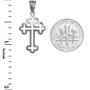 Sterling Silver Christian Apostolic Open Cross Pendant Necklace
