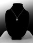 Sterling Silver Christian Apostolic Open Cross Pendant Necklace