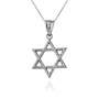 Sterling Silver Star of David Charm Necklace