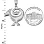 Sterling Silver African Adinkra Sankofa Bird Pendant Necklace