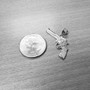 Revolver Pistol Gun Pendant Necklace in Sterling Silver