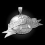 Sterling Silver THE WORLD IS YOURS Pendant