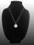 Sterling Silver Santa Muerte Medallion Pendant Necklace