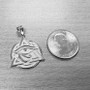 Sterling Silver Eye of Horus Illuminati Pendant Necklace