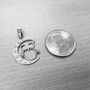 Sterling Silver Night Owl CZ Pendant Necklace