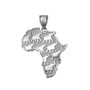 Silver Africa pendant