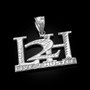 Sterling Silver L2H Live 2 Hustle Hip-Hop DC Pendant