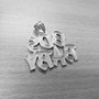 Sterling Silver 80S BABY Hip-Hop DC Pendant