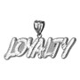 Sterling Silver LOYALTY Hip-Hop DC Pendant