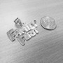Sterling Silver FAMILY FIRST Hip-Hop DC Pendant