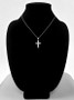 Sterling Silver Irish Claddagh Cross Pendant Necklace