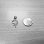 Sterling Silver Trident of Lord Shiva Trisula Pendant Necklace