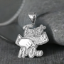 Sterling Silver TRUST NO ONE Hip-Hop Pendant