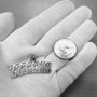 SUCCESS Sterling Silver DC Pendant Necklace