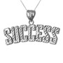 SUCCESS Sterling Silver DC Pendant Necklace