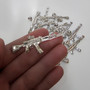 Solid Sterling Silver AK-47 Rifle Gun DC Pendant