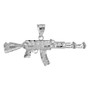 Silver AK-47 Rifle Pendant