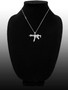 Sterling Silver SMG Gun Pendant Necklace