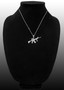 Sterling Silver Assault Rifle Gun Pendant Necklace