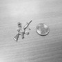 Sterling Silver Assault Rifle Gun Pendant Necklace