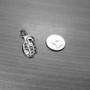 Sterling Silver Grenade Satin DC Pendant Necklace