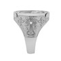 Sterling Silver Armenian Eternity Statement Ring Oxidized finish