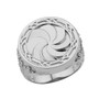 Sterling Silver Armenian Eternity Statement Ring Oxidized finish