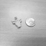 Sterling Silver Bull Head DC Pendant Necklace