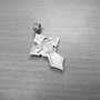 Sterling Silver Praying Hands Catholic Cross Pendant