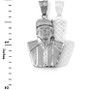 Sterling Silver El Chapo Guzman Satin DC Pendant