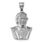 Sterling Silver El Patron Pablo Escobar Satin DC Pendant