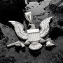 Sterling Silver Eagle Gun Money Bag Mens Large DC Hip-Hop Pendant